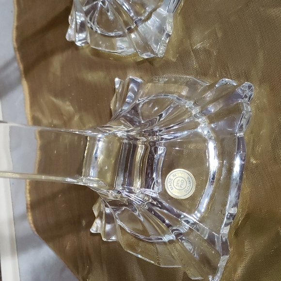 Mikasa pair of  crystal vases - Picture 2 of 4